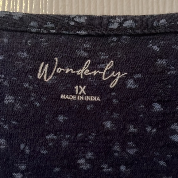 Wonderly Blue Babydoll Top - Picture 2 of 5